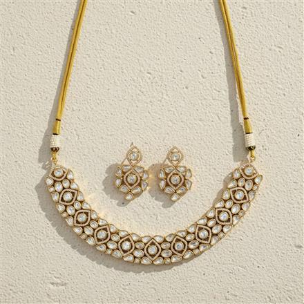 Kundan Classic Necklace With Carat Gold Plating