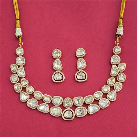 Kundan Classic Necklace With Carat Gold Plating