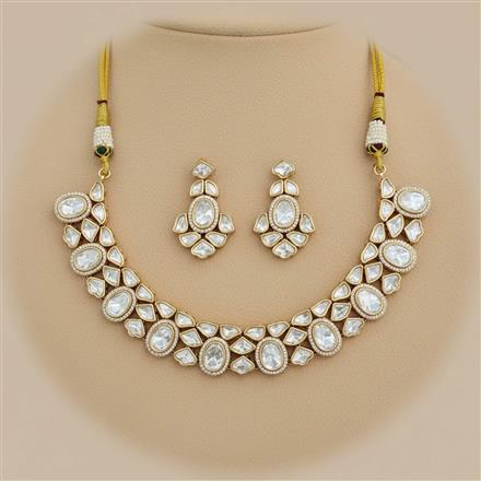 Kundan Classic Necklace With Carat Gold Plating