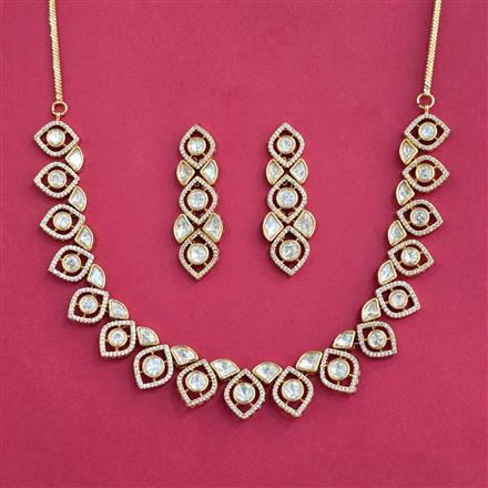 Kundan Classic Necklace With Carat Gold Plating
