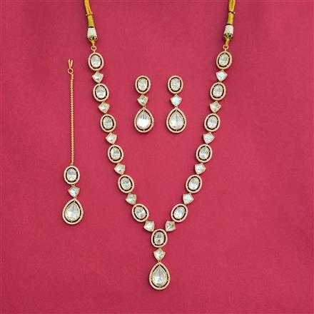 Kundan Classic Necklace With Carat Gold Plating