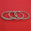 American Diamond Classic Bangles With Rhodium Plating