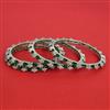 American Diamond Classic Bangles With Rhodium Plating