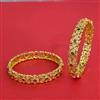 American Diamond Classic Bangles With Gold Plating