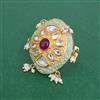 Kundan Meenakari Ring With Gold Plating