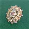 Kundan Moti Ring With Carat Gold Plating