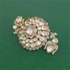 Kundan Adjustable Ring With Victorian Plating