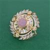 Kundan Adjustable Ring With Carat Gold Plating