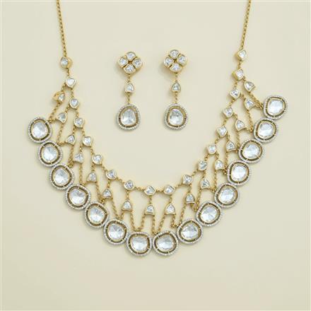 Kundan Classic Necklace Set With Carat Gold Plating