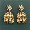 Kundan Jhumki With Victorian Plating