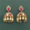 Kundan Jhumki With Victorian Plating
