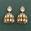 Kundan Jhumki With Victorian Plating