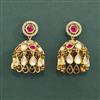 Kundan Jhumki With Victorian Plating