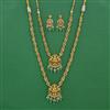 Antique Combo Necklace Set Set With Matte Gold Plating