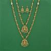 Antique Combo Necklace Set Set With Matte Gold Plating