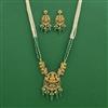 Antique South Indian Necklace Set With Matte Gold Plating