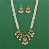 Antique South Indian Necklace Set With Matte Gold Plating