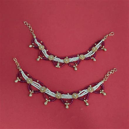 Antique Moti Ear Chain With Carat Plating