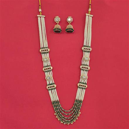 Kundan Moti Mala With Carat Plating