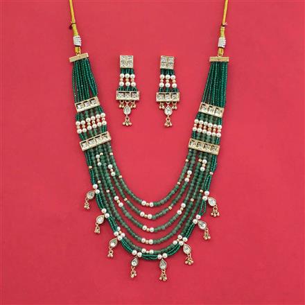 Kundan Moti Mala With Carat Plating