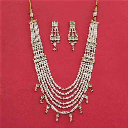 Kundan Moti Mala With Carat Plating