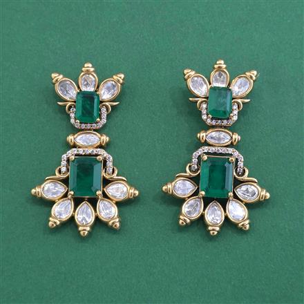 Kundan Classic Earring With Victorian Plating