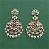 Kundan Moti Earring With Victorian Plating