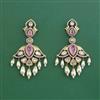 Kundan Moti Earring With Victorian Plating