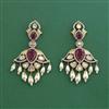 Kundan Moti Earring With Victorian Plating