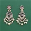 Kundan Long Earring With Victorian Plating