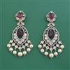 Kundan Long Earring With Victorian Plating