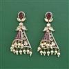 Kundan Pearl Earring With Victorian Plating