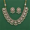 Kundan Pearl Necklace Set With Victorian Plating