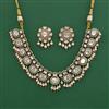 Kundan Pearl Necklace Set With Victorian Plating