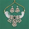 Kundan Pearl Necklace Set With Victorian Plating