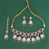 Kundan Moti Necklace Set With Victorian Plating