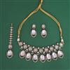 Kundan Moti Necklace Set With Victorian Plating