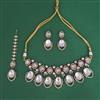 Kundan Moti Necklace Set With Victorian Plating