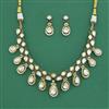 Kundan Classic Necklace Set With Victorian Plating