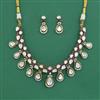 Kundan Classic Necklace Set With Victorian Plating