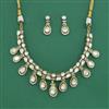 Kundan Classic Necklace Set With Victorian Plating