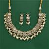 Kundan Pearl Necklace Set With Victorian Plating