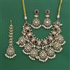 Kundan Pearl Necklace Set With Victorian Plating