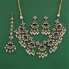 Kundan Moti Necklace Set With Victorian Plating