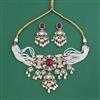 Kundan Pearl Necklace Set With Victorian Plating