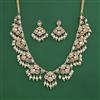 Kundan Pearl Necklace Set With Carat Plating