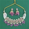 Kundan Pearl Necklace Set With Carat Plating