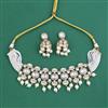 Kundan Pearl Necklace Set With Carat Plating