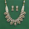 Kundan Pearl Necklace Set With Carat Plating