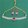 Kundan Moti Necklace Set With Carat Plating